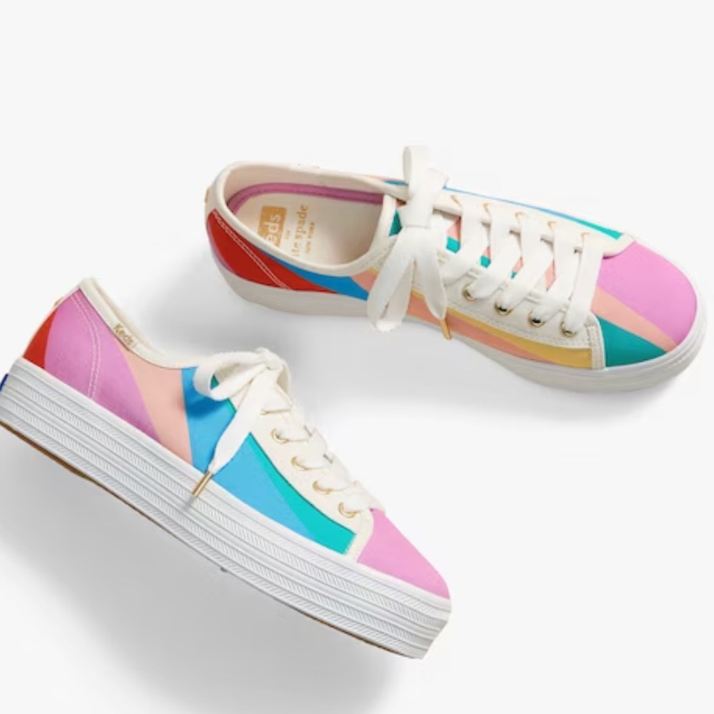 Keds X Kate Spade New York Triple Kick Multi Striped...